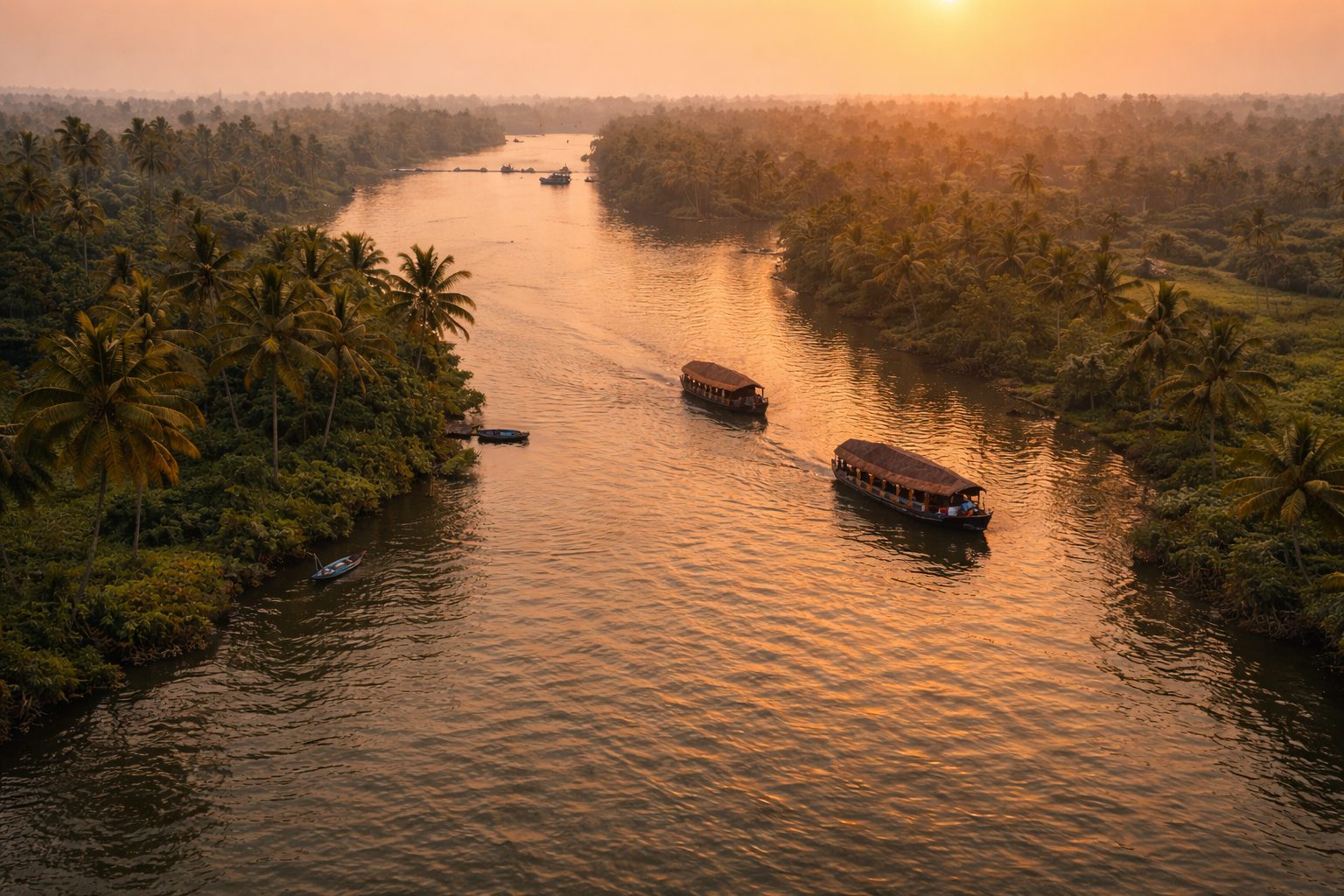1 Day Alleppey Backwater Tour from Varkala