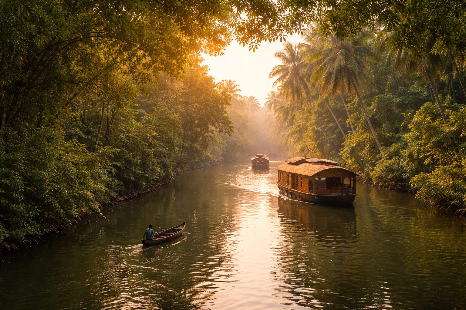 1 Day Alleppey Backwater Tour from Varkala